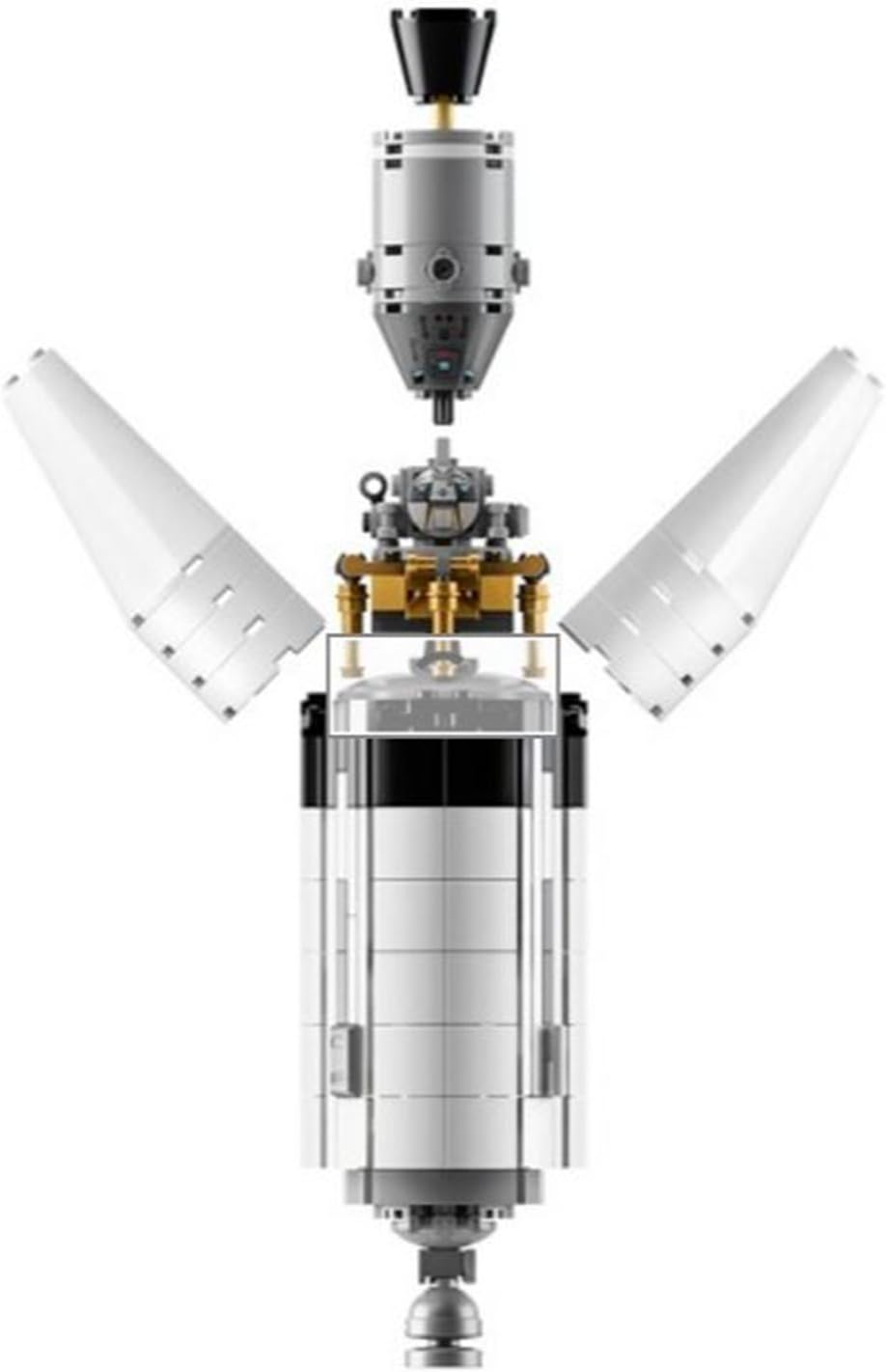 2017 newest lego nasa apollo saturn v