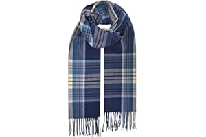 Airniese Men Scarf for Winter,Mens Winter Scarf Cashmere Scarf for Windowpane Designs Selection Husband Father Gift