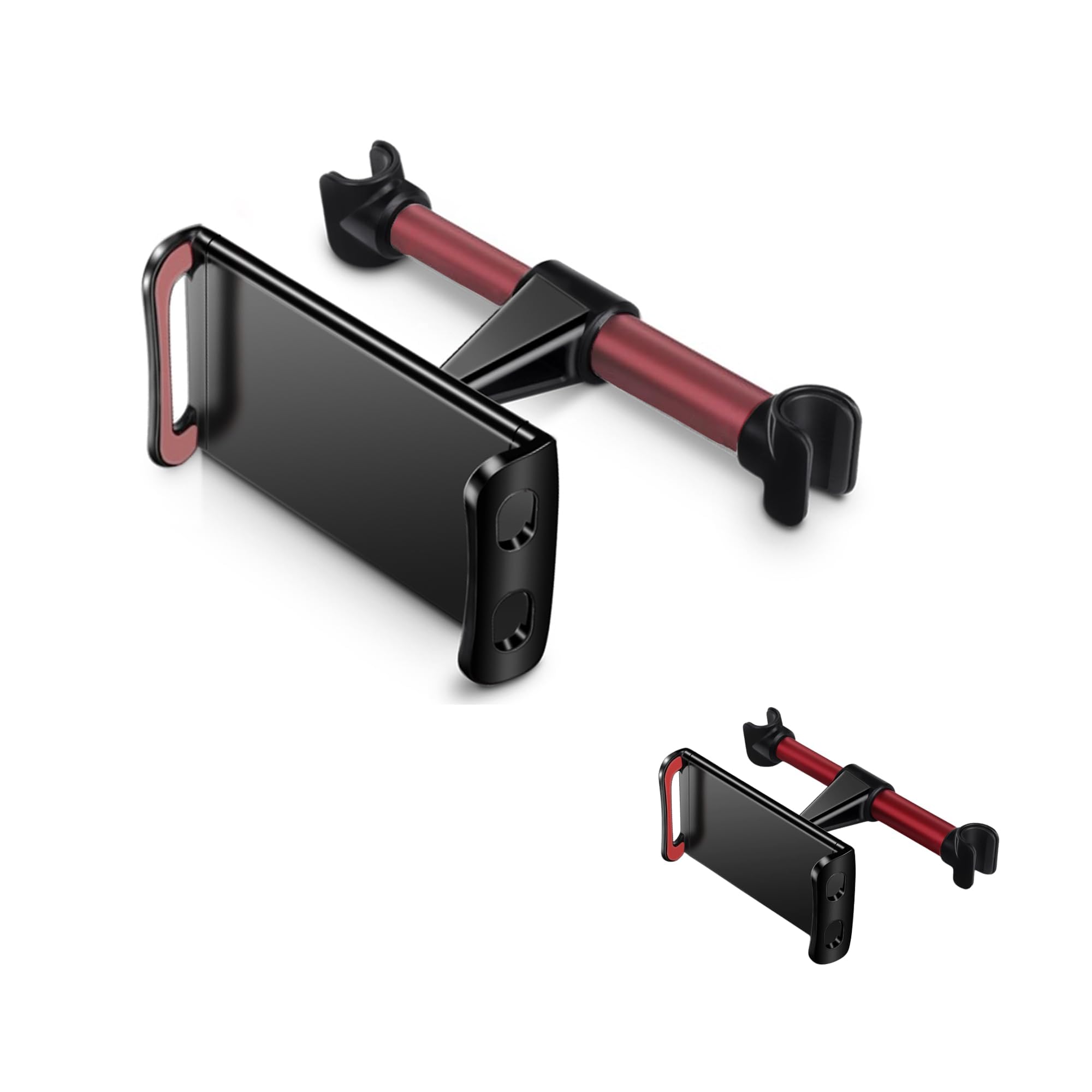 MAGIC SELECT Car Headrest Mount for Tablet or Mobile Phones 4.7-11 Inches, Tablet Car Holder with 360° Rotation and Non-Slip Silicone Pads.