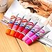 MLMSY 6Pcs Womens Easy Peel Off Long Lasting Makeup Tatto Lip Gloss Lipstick Waterproof Tear Pull Lipstick with a Matching Brush (6pcs+brush)