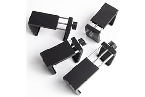 Blasoul Adjustable(Suit for All Tube Length 1.8-3.7 inches Patio Sectionals) Big Aluminum Alloy Outdoor Furniture Clips,Without Damaging The Rattan and Easy to Keeps Furniture Together[4pcs]