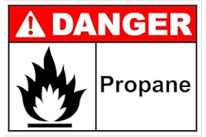 FASTASTICDEALS Propane Danger OSHA ANSI Label Decal Sticker 7 inches x 5 inches
