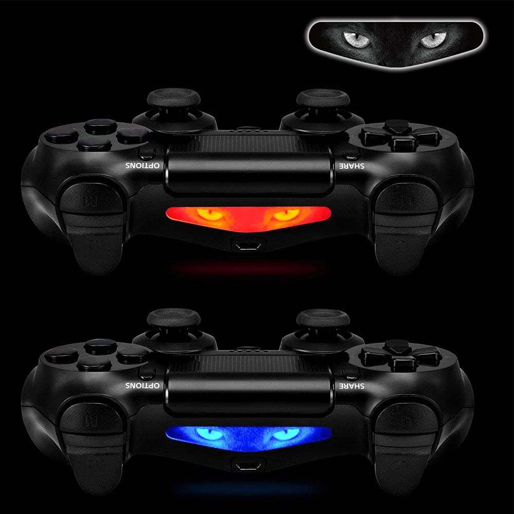 eXtremeRate 30 Pcs/Set Color Artwork Pattern Signs Led Lightbar Cover Light Bar Decals Stickers Flim for ps4 for ps4 Slim/Pro Controller Skins