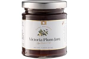 Gourmanity Victoria Plum Jam, Sweet and Flavorful, Delicious Plum Preserves, Great on Toast and Scones, High Fruit Content, Non GMO, Made in Belgium, 7.6oz