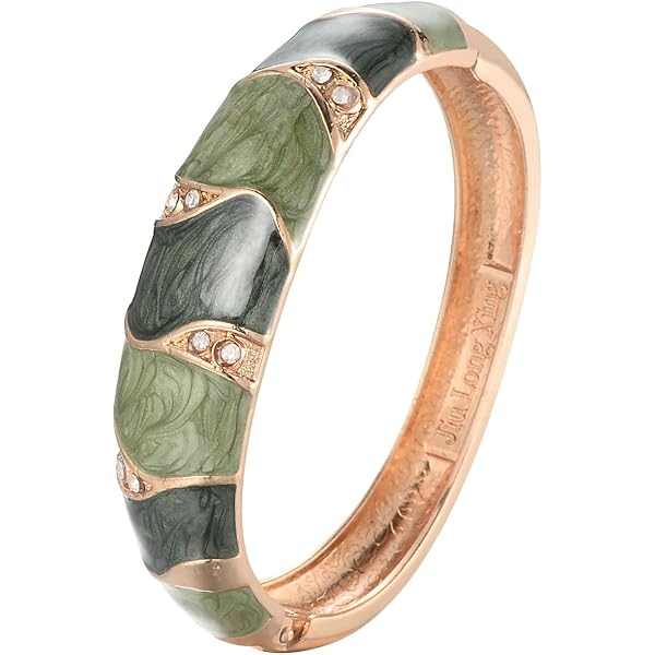 Amazon.com: WUPNGS Vintage Cloisonne Bangle Spring Hinged
