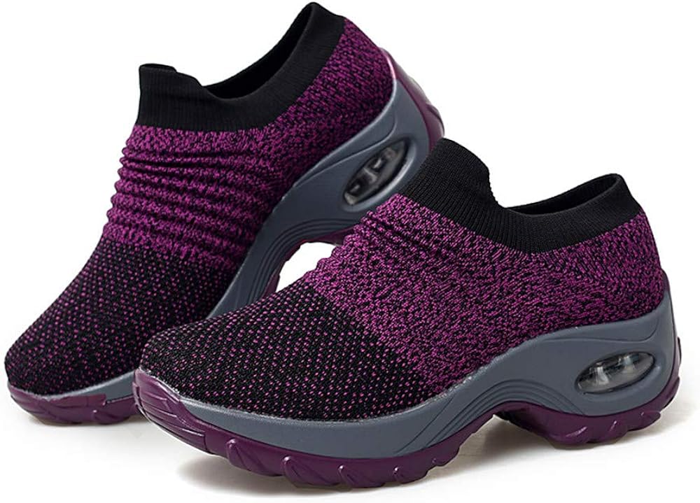 Women's Sneakers Walking Shoes Slip on Comfort Loafers Fashion Athletic