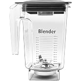 90 oz Replacement Jar Compatible with Blendtec Blender | High-Speed Container Cup, Compatible with Classic, Designer, Professional &amp; Commercial Series, Includes Blade &amp; Lid