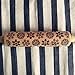 Snowflake Wooden Engraved Rolling Pin Embossed Dough Roller for Cookies and Pizza Christmas Gift