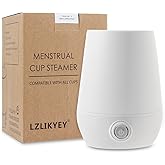 Menstrual Cup Sterilizer Steamer, 3-in-1 for Cleans, Dries, and Stores Your Period Cup- Leak-Free - 99.9% Cleaned, Suitable for Any Cups