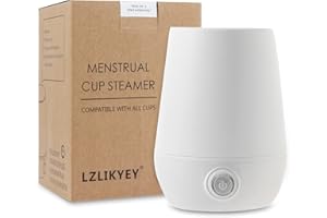 Menstrual Cup Sterilizer Steamer, 3-in-1 for Cleans, Dries, and Stores Your Period Cup- Leak-Free - 99.9% Cleaned, Suitable f