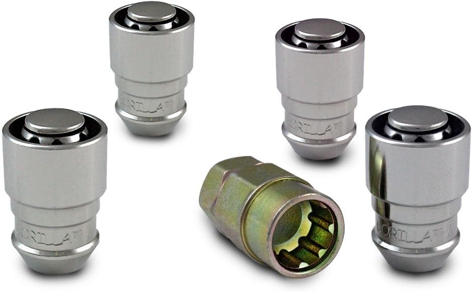Gorilla Automotive 61631 Acorn Gorilla Guard Locks (12mm x 1.50 Thread Size) - Pack of 4: Automotive