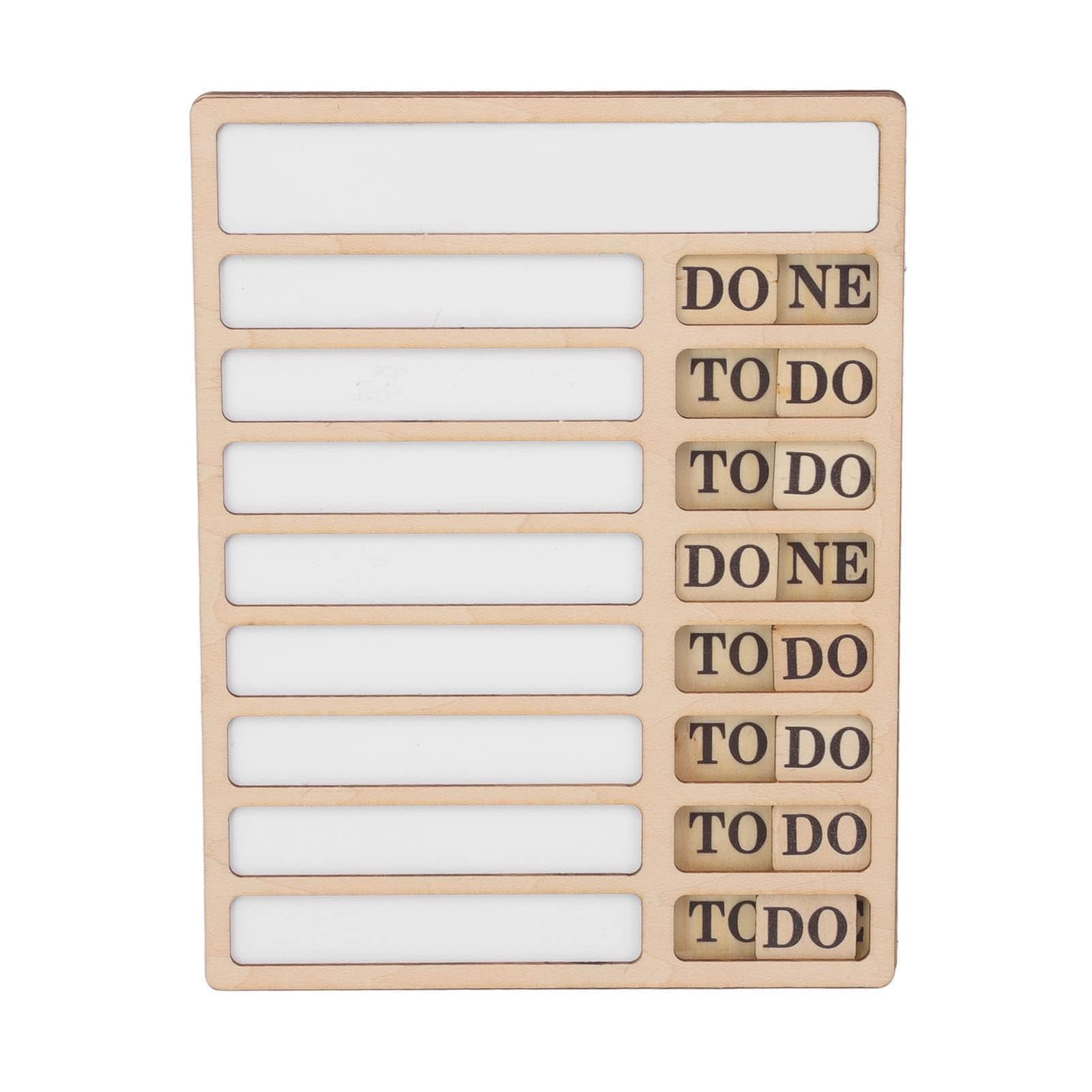 2 Pcs Chore Chart Memo Boards, Portable to Do List Checklist Board for Adults Daily To Do List Planner Repeatable Writing for Home Planning Reminder Tool