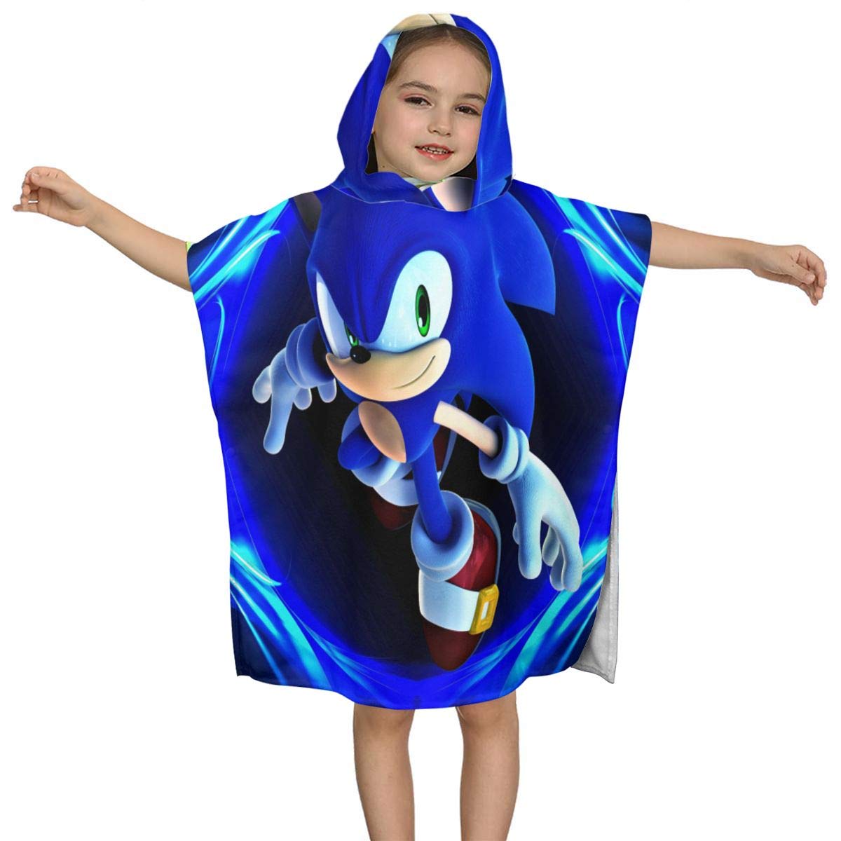 sonic the hedgehog hooded towel