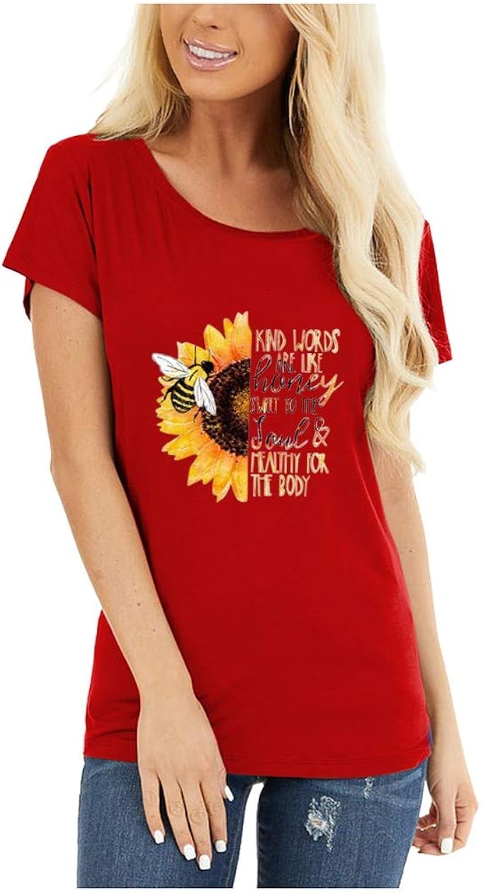 Sonnenblumen T-Shirt Damen • Löwenzahn Print • Produktbild-Vorschau 3