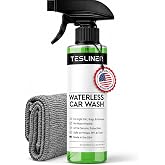 Waterless Car Wash Spray for Tesla, No Hose Needed | Biodegradable, Safe on Wraps, for Tesla Cleaning Products Exterior, UV &amp; Ceramic Protection, for Tesla Model 3 Y S X Car Accessories 2025