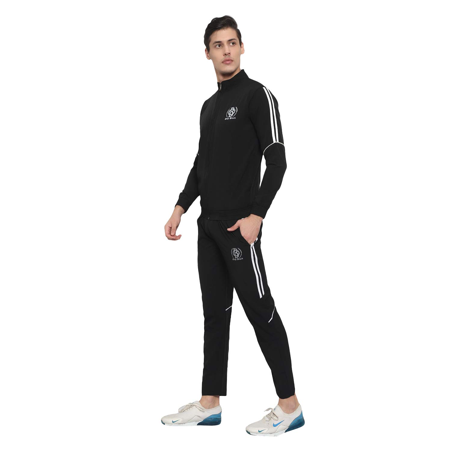 Buy Only Black MEN FASHIONABLE TRACK SUIT (Large) at Amazon.in
