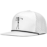 Bamveio Funny Golf Hats Flat Bill for Men Women,Golf Gifts Skull Baseball Cap for Adults Humor