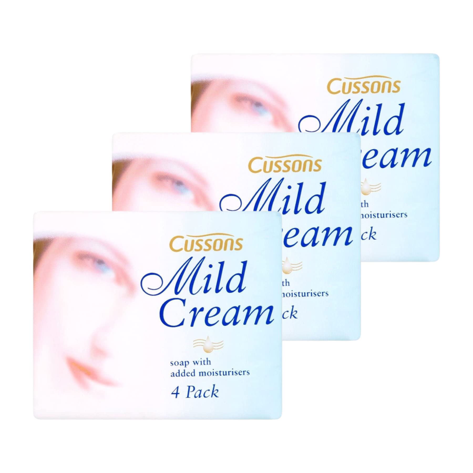 Cussons mild cream soap 4 x 85g Triple pack (12 bars in total)