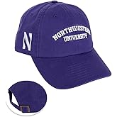 Desert Cactus Northwestern University Baseball Hat NU Wildcats Brimmed Embroidered Hats Cap Adjustable Cloth Strap Adult (Style L) Purple