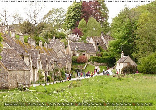 Malerische Cotswolds (Wandkalender 2019 DIN A2 quer): Englands grünes Herz (Monatskalender, 14 Seiten )