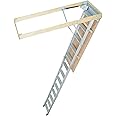 VEVOR Attic Ladder Foldable, 350-pound Capacity, 22.5" x 63", Multi-Purpose Aluminium Extension, Lightweight and Portable, Fits 9.5'-12' Ceiling Heights, Convenient Access to Your Attic Standard