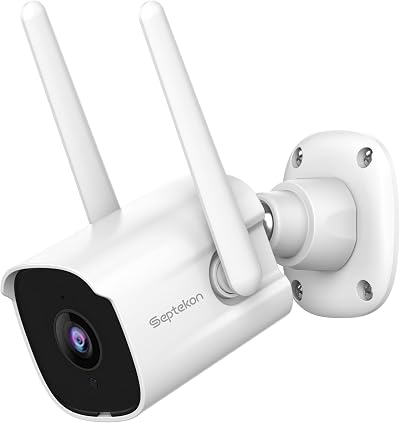 Septekon 2K Outdoor Security Camera WiFi IP66 Night Vision AI Motion 2-Way Audio