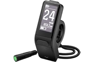 E-Mangue 5 Pin Female Ebike LCD Display SW102 for Bafang BBS01B BBS02B BBSHD Mid Drive Motor, 0-9 Pedal Assist Levels eBike Computer Display with UART Protocol