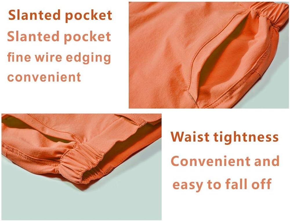 BASADINA Kids Shorts for Boys Girls Quick Dry Outdoor Casual Shorts with Moisture Wicking Performance: Clothing