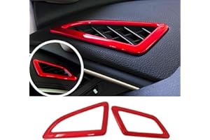 GZXinWei Air Vent Trims Wind Outlet Decoration Dashboard Sticker Red for Honda 10th Gen Civic 2016 2017 2018 2019 2020