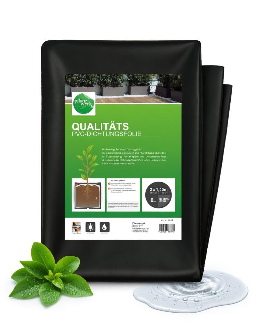 Pflanzwerk® UNIVERSAL PREMIUM PVC planter sealing foil + pond liner 200x145cm 6mm * Frost resistant * UV protection * * quality goods *