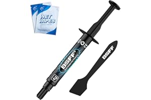 BSFF Thermal Paste with Toolkit CPU Paste Thermal Compound Paste Heatsink for IC/Processor/CPU/All Coolers, Carbon Based High