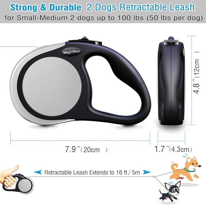retractable leash for 100 lb dog