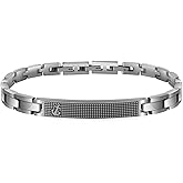 Feifuli Bracelets for Men, Link Chain Stainless Steel Bracelet for Men, Charm Jewelry for Birthday Annivesary Fathers Day Valentines Christmas, Dad Husband Boyfriend,Casual Trendy Cool Adjustable