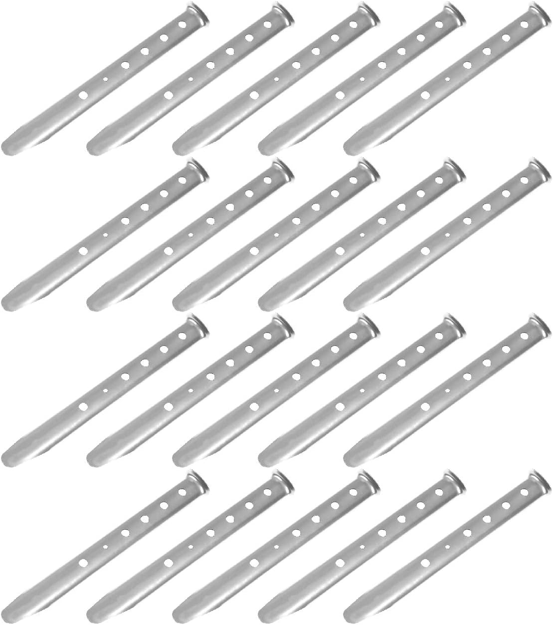 Hamilo U字ペグ 杭 テント タープ 雪 砂用 アルミ合金 キャンプ 登山 31cm 本セット シルバー ｈａｍｉｌｏ ペグ ステーク Amazon