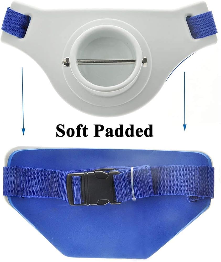 ASOCEA Fishing Fighting Waist Belt 2.3 Inch Inner Dia Offshore Tackle Boat Fishing Rod Holder: Clothing