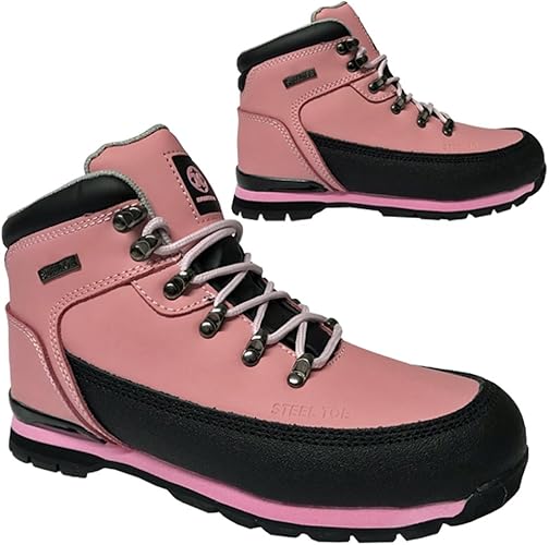 pink safety boots uk
