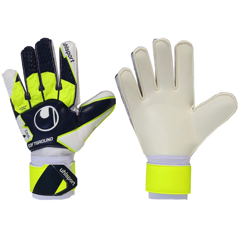 uhlsport Unisex Youth Soft Advanced Gloves, Blue, 8.5