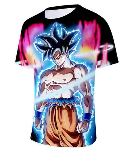 Unisex Kinder Jungen Mädchen Klassische Anime Dragon Ball Z Super Saiyan 3D T-Shirt T-Shirt Cartoon Vegeta Armour T