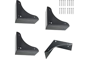 MEWUTHEDE Metal Box Corner Protector, 4pcs Corner Guard Desk Box Edge Safety Guard Metal Corner Decorative Protector Safety Guard Cabinet Metal Corner Bumpers for Case Wooden Box Furniture Hardware