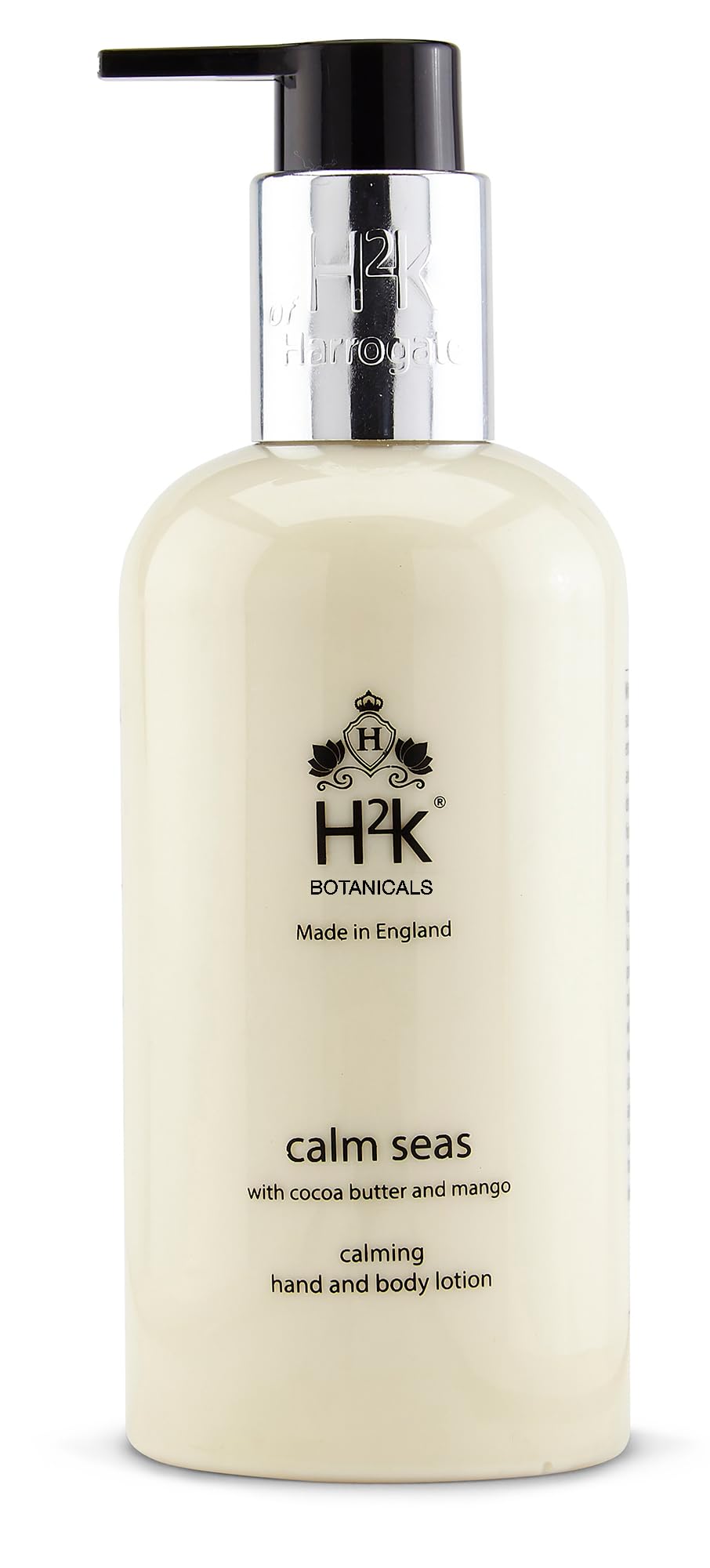 Moisturising Cocoa Butter Hand & Body Cream, Mango and Cocoa Butter Scented (250ml) Calm Seas by H2K Botanicals