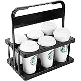musbus Portable Drink Carrier Suitable for Food Delivery Drivers Accessories, Reusable Cup Holder Carrier with Handle,Perfect for Plastic Drink Holder take Out Cup Carriers for delivery