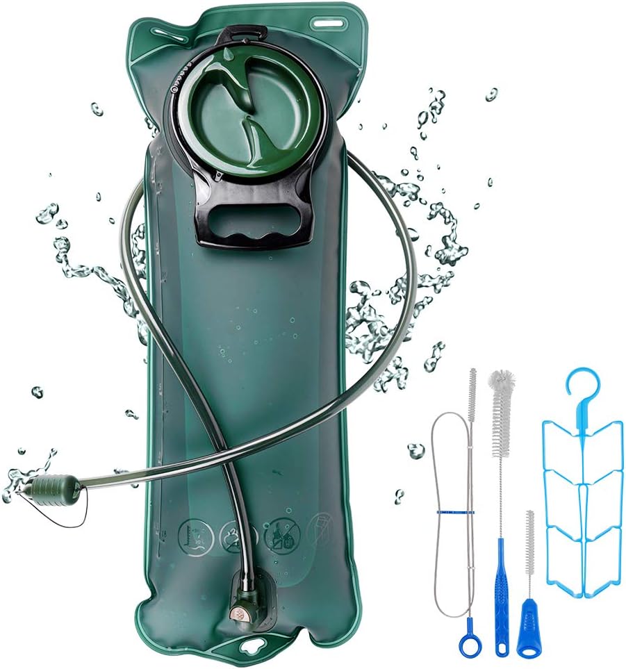 WanderLand Hydration Backpack Bladder 3 Liter with Cleaning Kit, BPA Free Large Opening Leakproof TPU Water Reservoir 100 oz for Biking Hiking Camping : Sports & Outdoors