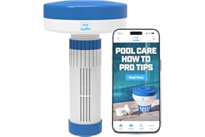 440 Mini Premium Floater Dispenser for Spa, Hot Tub and Small Pools for 1 Inch Chlorine or Bromine Tablets. (Tablets NOT Incl