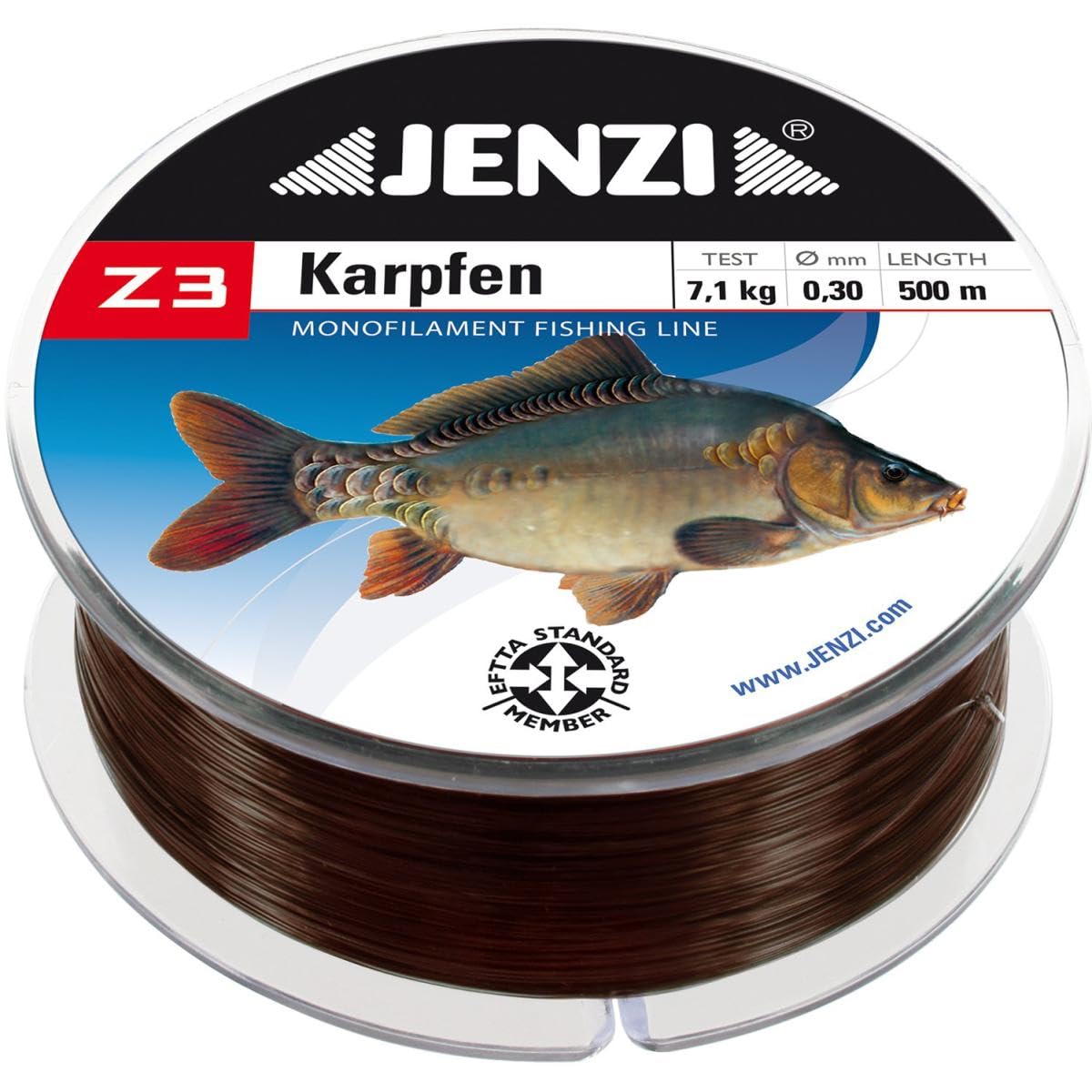 Jenzi Z3 Line Carp Fishing Line 0.25mm 10lb 500m