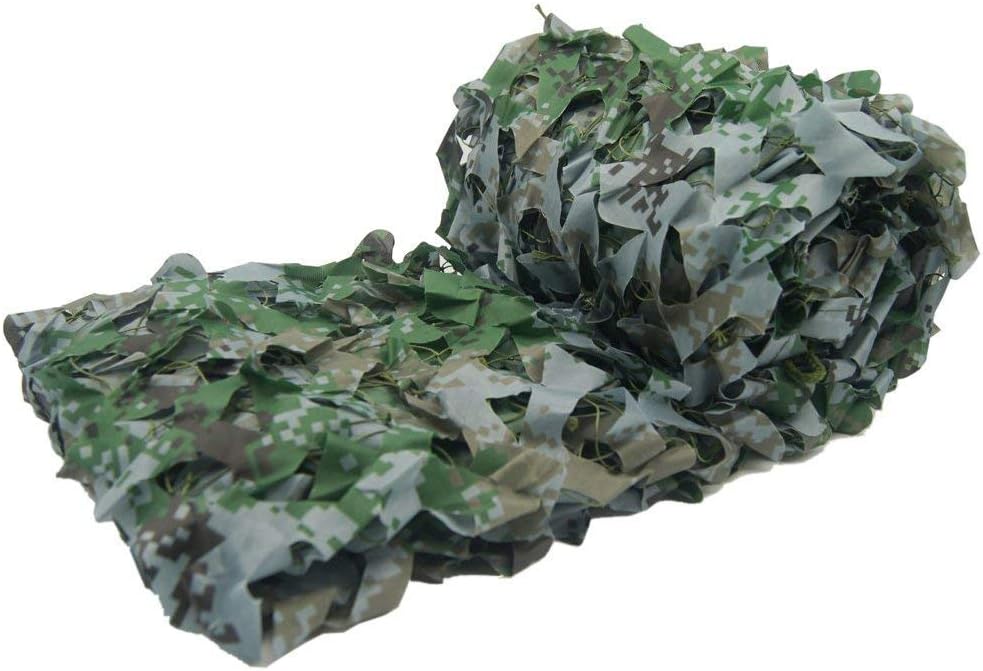 KSS Woodland Camouflage Netting 150D Oxford Polyester Reinforced Camo Net for Sunshade Military Camping Shooting Hunting Decoration (Mutilple Colors)