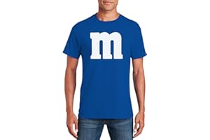 VERACCO Letter M Halloween Costumes T-Shirt | Funny Cool Graphic Tee Idea | for Men