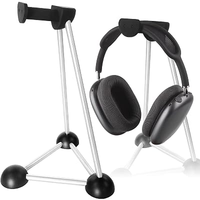 Headphone Stand, Desktop Headset Holder, Desk Earphone Stand, Gaming Headsets, for SteelSeries/Logitech/HyperX/Sony/Beats/Sennheiser/Anker/Xbox, and All Headphones.(Red) (Black)