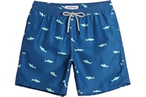 maamgic Mens Slim Fit Swim Shorts Swim Trunks 7 inch Quick Dry Mens Bathing Suits with Mesh Lining