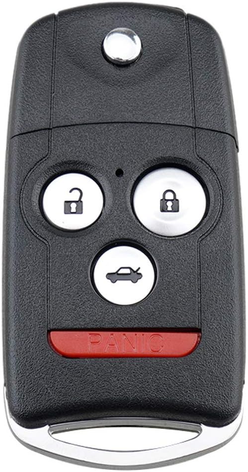 perfk 3-Button Flip Folding Keyless Remote Key Fob Replacement For Honda Acura (Repalce OEM# MLBHLIK-1T, N5F0602A1A, OUCG8D-439H-A)