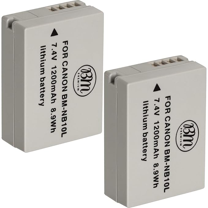 Buy 2 Pack Of NB10L Batteries for Canon PowerShot SX40 HS SX50 HS G1 X